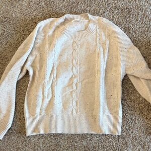 Madison Cream Cable Knit Sweater